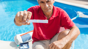 pas de trace de chlore sur bandelette