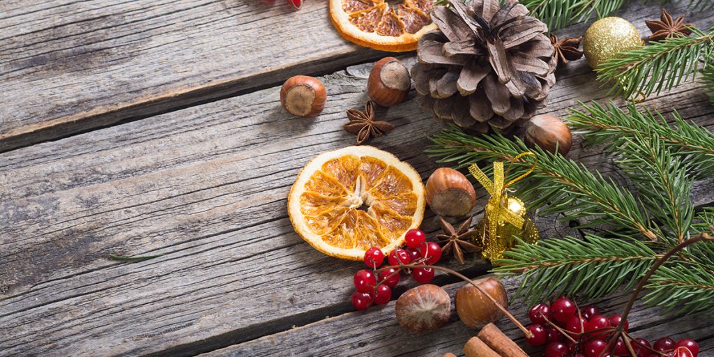 Décoration de Noël avec ce que l'on trouve dans la nature et au jardin